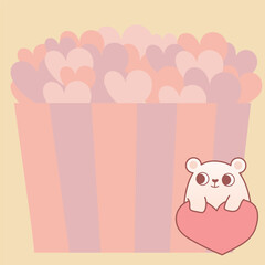 Bear’s Heartfelt Greeting Love memo
