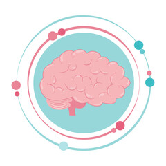 Brain vector illustration icon graphic