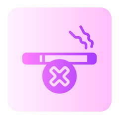 Obraz premium no smoking gradient icon
