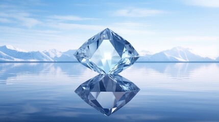 Crystal Clear Mind: Gemstones Reflecting Clarity and Serenity in Minimalism