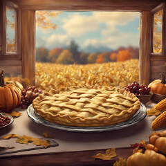 Fototapeta premium Thanksgiving and the Harvest Feast