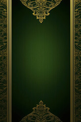 Obraz premium A green book cover with a Copy Space, Generative AI