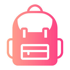 school bag gradient icon