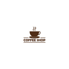 Coffee shop logo icon isolated on white background