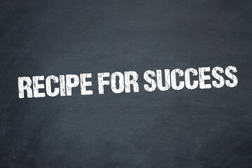 Obraz premium Recipe for success 