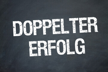 Fototapeta premium Doppelter Erfolg 