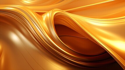 Gold luxury lines, curves and shapes abstract wallpaper backdrop