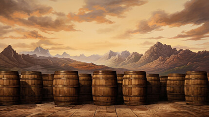 Keg drink barrel old winery wooden wine cask cellar alcohol