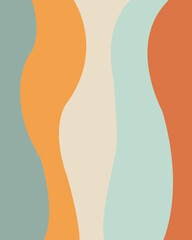 Colourful retro vector  wallpaper and background for mobile, aesthetic pattern design 