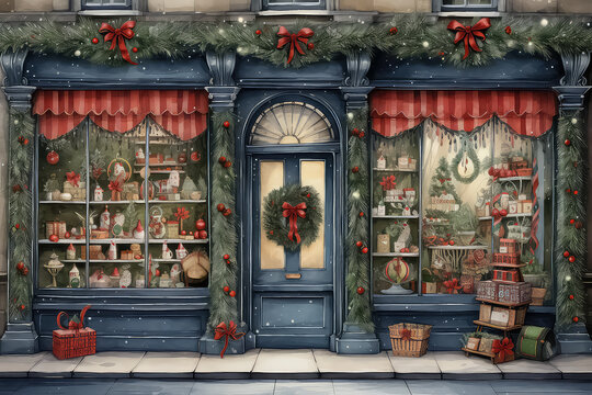 A cozy Christmas shop full of all sorts of gifts
