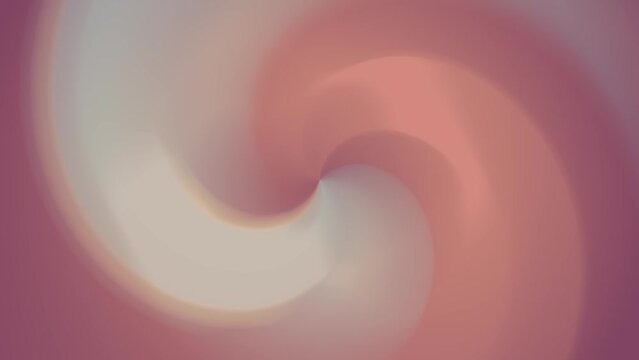 Beautiful abstract animated brown spiral swirl colorful soft light effect vortex gradient background, twirl bright red orange yellow green blue purple on circle backdrop spin graphic design