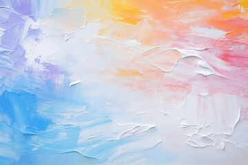 Fototapeta premium Layered Harmony: An Abstract Painting in Pastel Colors