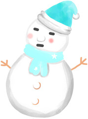 snowman in a hat