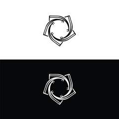 Circle vector logo template illustration
