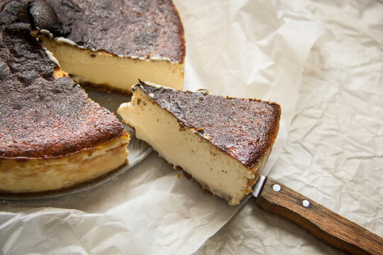 Tarta de queso estilo "La Vi&ntilde;a" - Cheesecake