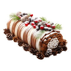 christmas log cake