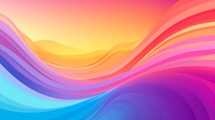 Obraz premium Emotion Spectrum: Abstract Gradient Art Depicting Feelings in Hues.