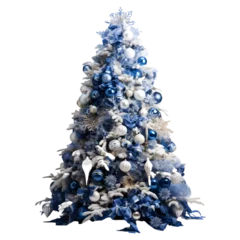 Gardinen blue christmas tree isolated © Rax Qiu