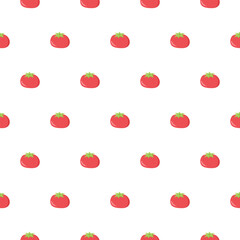 Tomato pattern vector illustration. Tomato seamless pattern and texture background design. Repeat pattern and decoration.