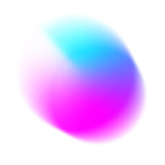abstract colorful sphere gradient isolated