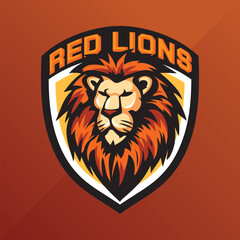 Hand-drawn lion logo design, Lion Logo design.