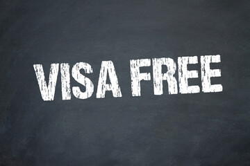 Visa free	 - obrazy, fototapety, plakaty