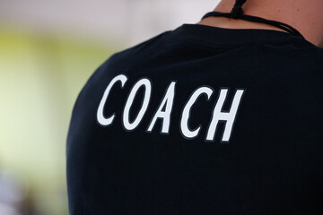 Coach logo on black t-shirt - 650606899