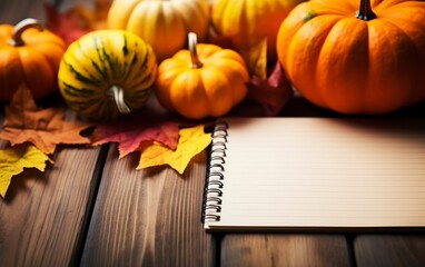   Pumpkins  Colorful Background 