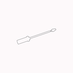 vector screwdriver, simple, attractive screwdriver logo