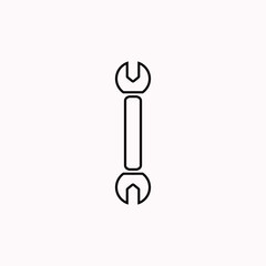 wrench vector, wrench logo, which looks attractive and simple