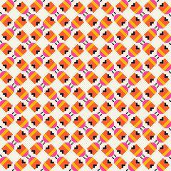 Seamless geometric pattern with rhombus. Vector background.