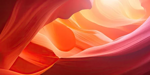 Keuken foto achterwand AI Generated. AI Generative. Nature outdoor yellow orange red canyon sandstone wall abstract background. Adventure exploration travel landscape inspiration © Graphic Warrior