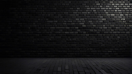 Fototapeta premium Abstract dark brick wall texture background pattern, Wall brick surface texture.