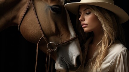 Woman and Her Trusty Horse