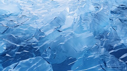 A frozen landscape covered in a thick layer of ice