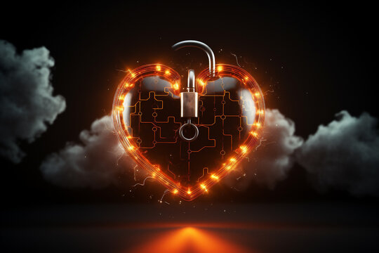 Concepto de protecci&oacute;n de datos, seguridad. IA Generativa