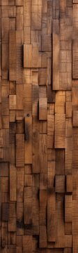 Brown rustic wood texture. High background,  high-long banner tyle. Genrative AI