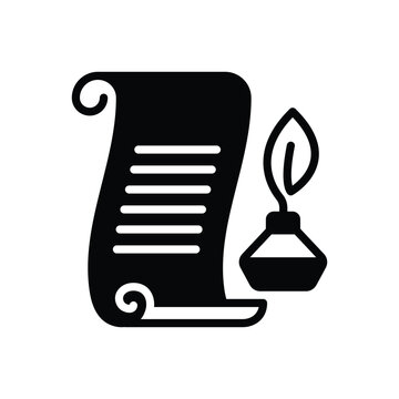 Black solid icon for chronicle 