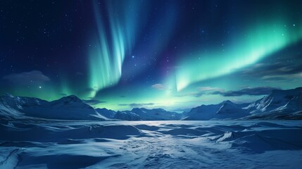 The mesmerizing Northern Lights illuminating the night sky
