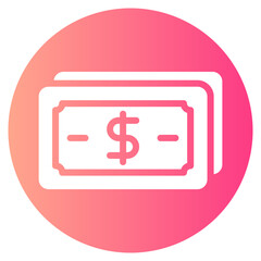 cash gradient icon