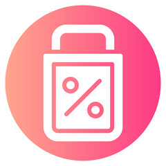 Obraz premium discount gradient icon