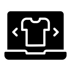 tshirt glyph icon