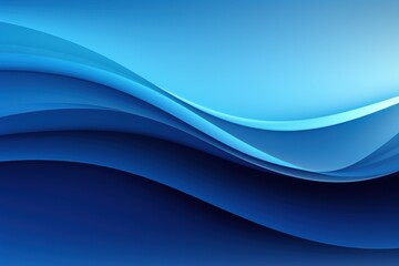 Dark Blue and blue unreal gradient soft background Borderless sense. Generative AI.