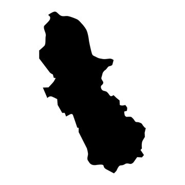 Cuscatlan department map, administrative division of El Salvador.