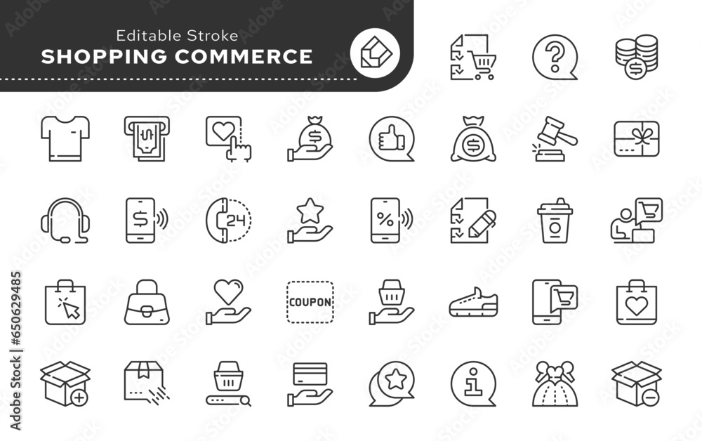 Poster set of conceptual icons. vector icons in flat linear style for web sites, applications and other gra