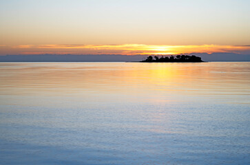 Obraz premium Minimalist sunrise