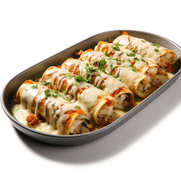 Enchilado de Camarones on white background Ai Generative