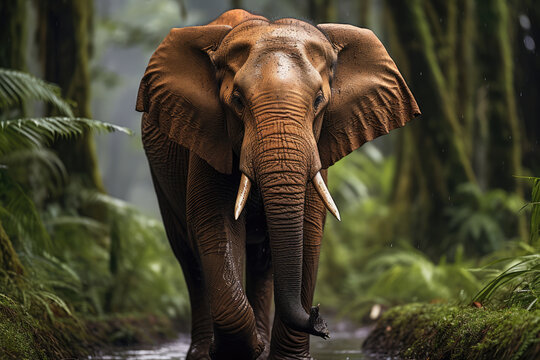 Sumatran Elephant AI Generative