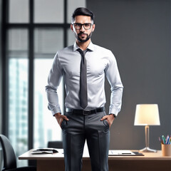 Young Businessman model. AI Generated