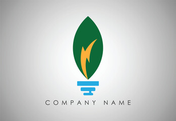  Green energy concept.Green lightbulb with leaf inside.Sustainable renewable resources. Environmental friendly electricity. Energy saving. Ecological. Solar power. Vector illustration, flat, clip art,